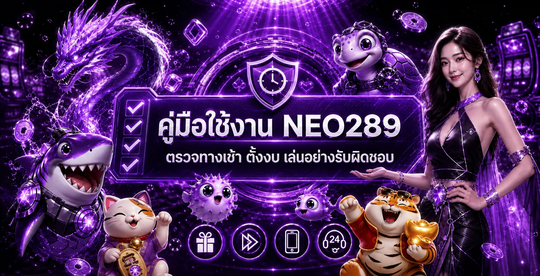 NEO289 คู่มือตรวจทางเข้า ตั้งงบ ใช้งานปลอดภัย
